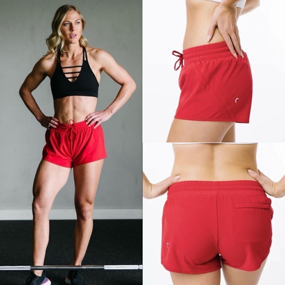 Zyia Active Red Velocity Running Shorts Size XL